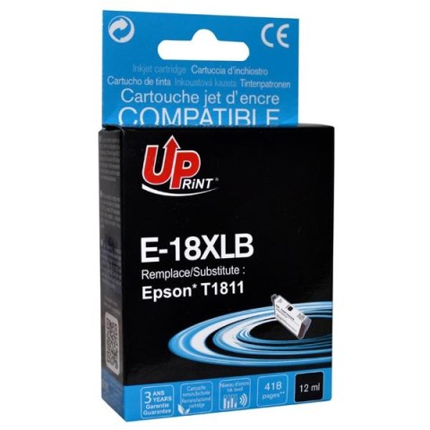 UPrint kompatybilny ink / tusz z C13T18114010, 18XL, E-18XLB, black, 470s, 15ml