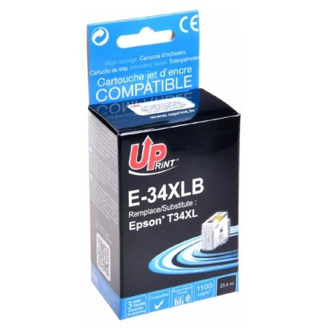 UPrint kompatybilny ink / tusz z C13T34714010, T347140, E-34XLB, black, 1100s, 23,4ml