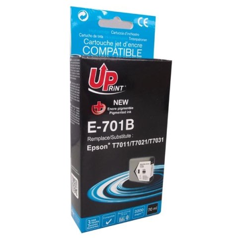 UPrint kompatybilny ink / tusz z C13T70114010, E-701B, black, 3200s, 60ml