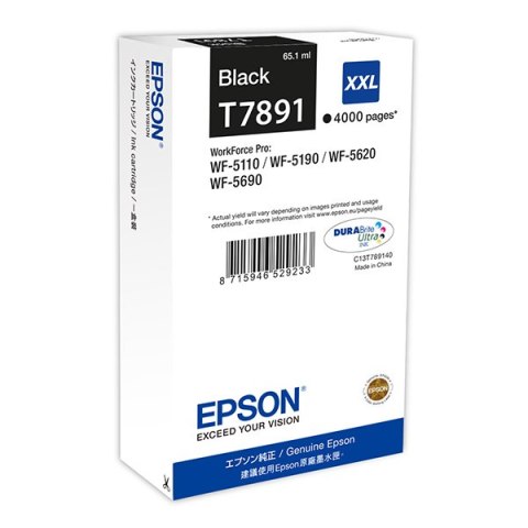 Epson oryginalny ink / tusz C13T789140, T789, XXL, black, 4000s, 65ml, 1szt