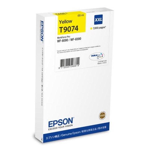 Epson oryginalny ink / tusz C13T907440, T9074, XXL, yellow, 69ml