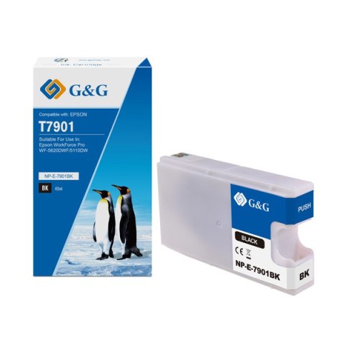 G&G kompatybilny ink / tusz z C13T79014010, NP-E-7901BK, black, 2600s