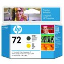 HP oryginalny głowica drukująca C9384A, HP 72, matte black/yellow