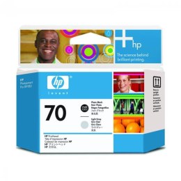 HP oryginalny głowica drukująca C9407A, HP 70, photo black/light grey