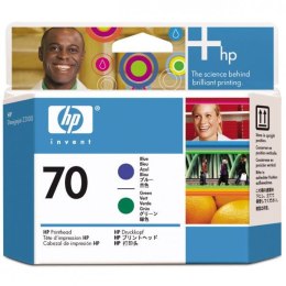 HP oryginalny głowica drukująca C9408A, HP 70, blue/green