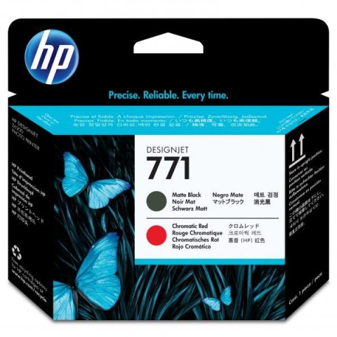 HP oryginalny głowica drukująca CE017A, HP 771, matte black/chromatic red