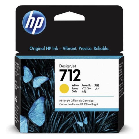 HP oryginalny ink / tusz 3ED69A, HP 712, yellow, 29ml