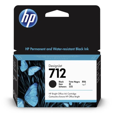 HP oryginalny ink / tusz 3ED70A, HP 712, black, 38ml