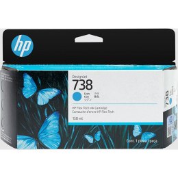 HP oryginalny ink / tusz 498N5A, HP 738, cyan, 130ml