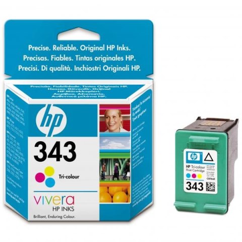 HP oryginalny ink / tusz C8766EE, HP 343, color, 260s, 7ml HP oryginalny ink / tusz C8766EE, HP 343, color, 260s, 7ml
