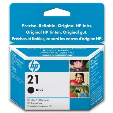 HP oryginalny ink / tusz C9351AE, HP 21, black, 150s, 5ml HP oryginalny ink / tusz C9351AE, HP 21, black, 150s, 5ml