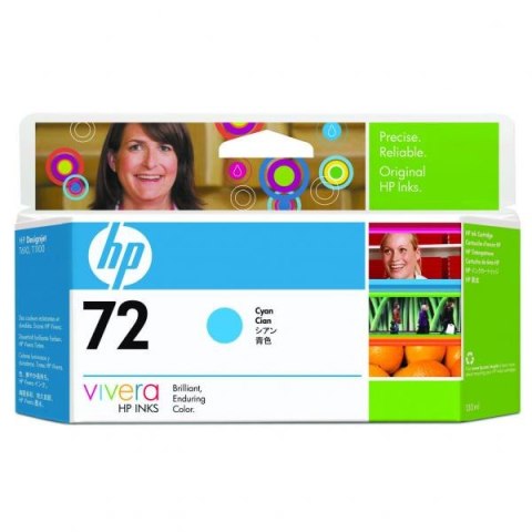 HP oryginalny ink / tusz C9371A, HP 72, cyan, 130ml HP oryginalny ink / tusz C9371A, HP 72, cyan, 130ml