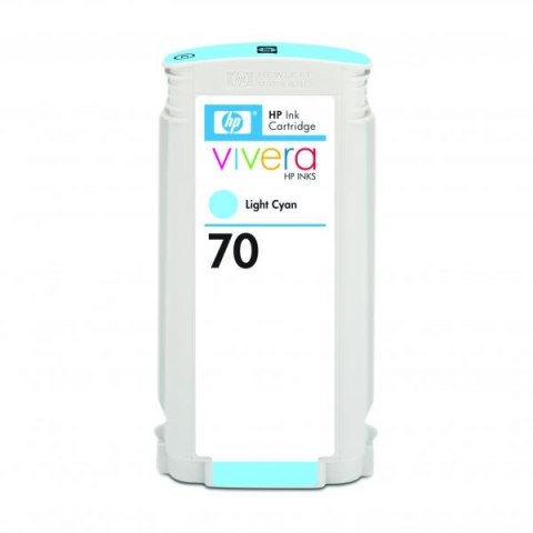 HP oryginalny ink / tusz C9390A, HP 70, light cyan, 130ml HP oryginalny ink / tusz C9390A, HP 70, light cyan, 130ml