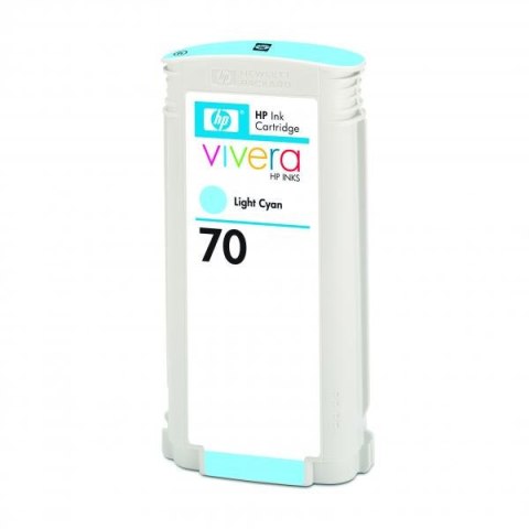HP oryginalny ink / tusz C9390A, HP 70, light cyan, 130ml HP oryginalny ink / tusz C9390A, HP 70, light cyan, 130ml