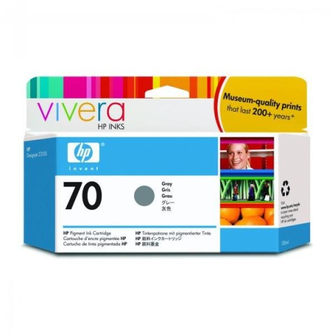 HP oryginalny ink / tusz C9450A, HP 70, grey, 130ml HP oryginalny ink / tusz C9450A, HP 70, grey, 130ml