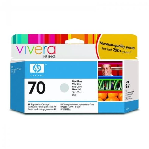 HP oryginalny ink / tusz C9451A, HP 70, light grey, 130ml HP oryginalny ink / tusz C9451A, HP 70, light grey, 130ml