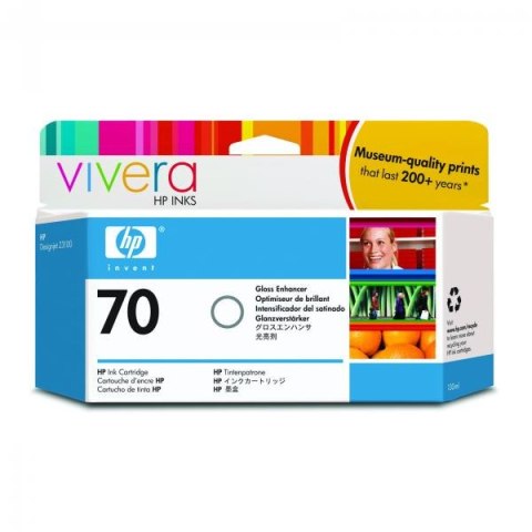 HP oryginalny ink / tusz C9459A, HP 70, gloss enhancer, 130ml HP oryginalny ink / tusz C9459A, HP 70, gloss enhancer, 130ml