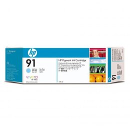 HP oryginalny ink / tusz C9470A, HP 91, light cyan, 775ml