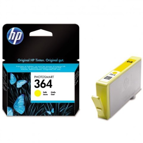 HP oryginalny ink / tusz CB320EE, HP 364, yellow, blistr, 300s HP oryginalny ink / tusz CB320EE, HP 364, yellow, blistr, 300s