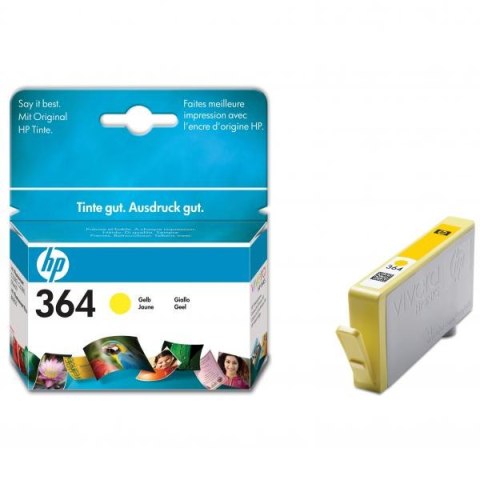 HP oryginalny ink / tusz CB320EE, HP 364, yellow, blistr, 300s HP oryginalny ink / tusz CB320EE, HP 364, yellow, blistr, 300s