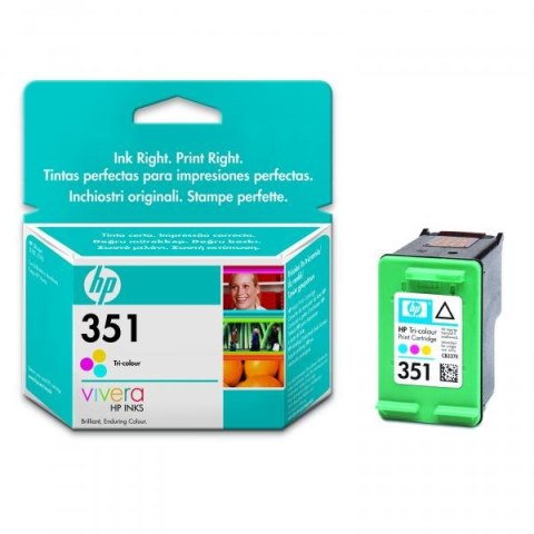 HP oryginalny ink / tusz CB337EE, HP 351, color, 3,5ml HP oryginalny ink / tusz CB337EE, HP 351, color, 3,5ml
