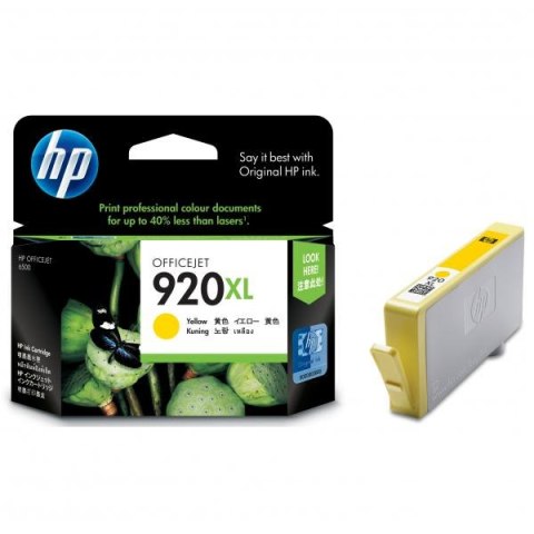 HP oryginalny ink / tusz CD974AE, HP 920XL, yellow, 700s