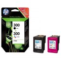 HP oryginalny ink / tusz CN637EE, HP 300, black/color, 2 x 200s, 2x4ml, 2-pack + paper