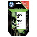 HP oryginalny ink / tusz CN637EE, HP 300, black/color, blistr, 2 x 200s, 2x4ml