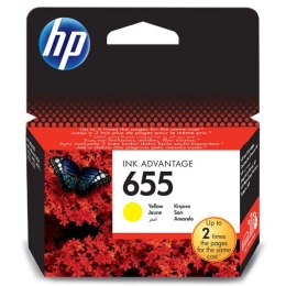 HP oryginalny ink / tusz CZ112AE, HP 655, yellow, 600s