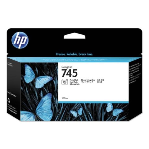 HP oryginalny ink / tusz F9J98A, HP 745, photo black, 130ml