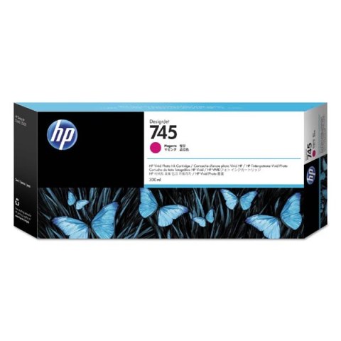 HP oryginalny ink / tusz F9K01A, HP 745, magenta, 300ml