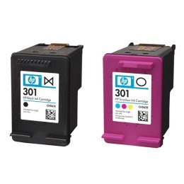 HP oryginalny ink / tusz N9J72AE, HP 301, black/color, 190/165s, 2-pack