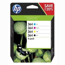 HP oryginalny ink / tusz N9J73AE, HP 364 Combo pack, CMYK, blistr, 4-pack + paper