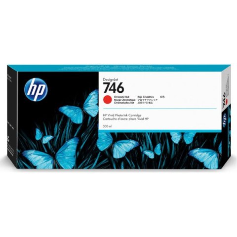 HP oryginalny ink / tusz P2V81A, HP 746, chromatic red, 300ml