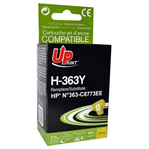 UPrint kompatybilny ink / tusz z C8773EE, HP 363, H-363Y, yellow, 10ml