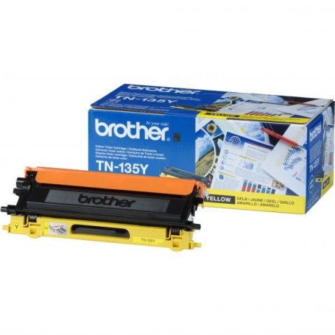 Brother oryginalny toner TN135Y, yellow, 4000s Brother oryginalny toner TN135Y, yellow, 4000s