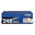 Brother oryginalny toner TN248VAL, CMYK, 4x1000s