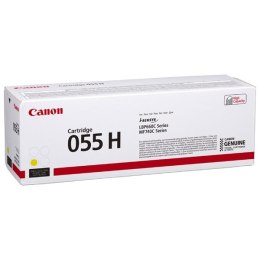 Canon oryginalny toner 055 H Y, 3017C002, yellow, 5900s, high capacity