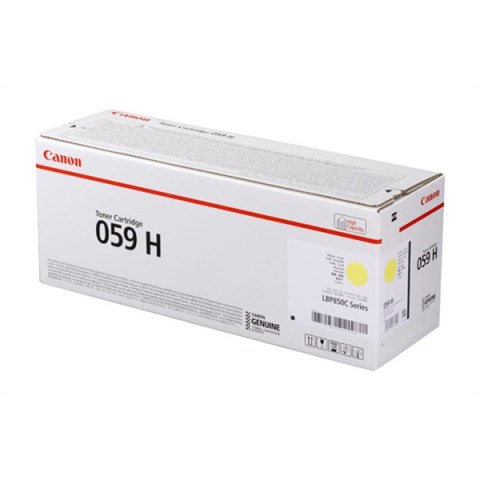 Canon oryginalny toner 059 H Y, 3624C001, yellow, 13500s, high capacity