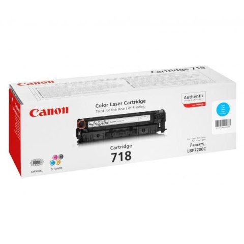 Canon oryginalny toner 718 C, 2661B002, cyan, 2900s