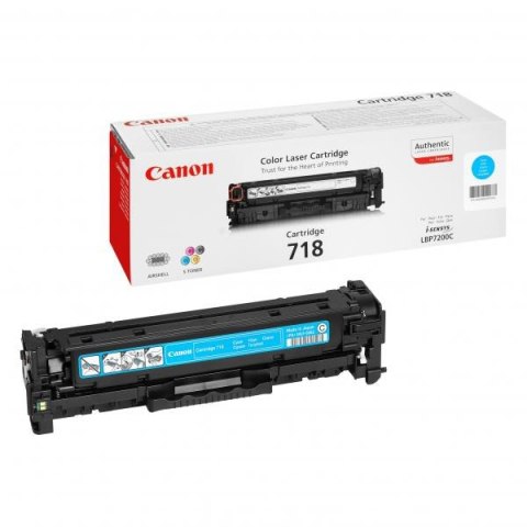 Canon oryginalny toner 718 C, 2661B002, cyan, 2900s Canon oryginalny toner 718 C, 2661B002, cyan, 2900s