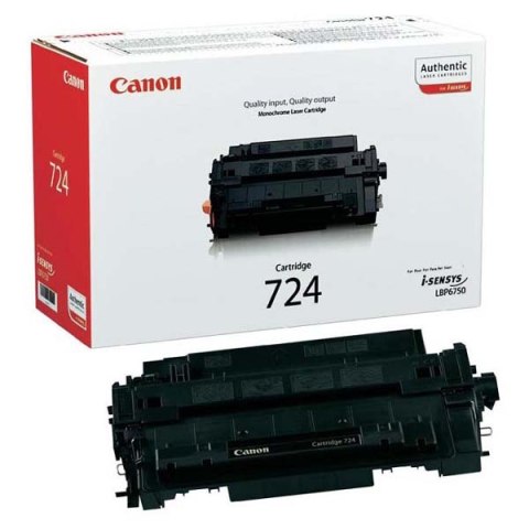 Canon oryginalny toner 724 BK, 3481B002, black, 6000s