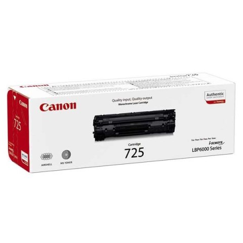 Canon oryginalny toner 725 BK, 3484B002, black, 1600s