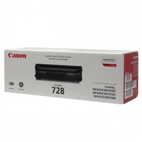 Canon oryginalny toner 728 BK, 3500B002, black, 2100s Canon oryginalny toner 728 BK, 3500B002, black, 2100s