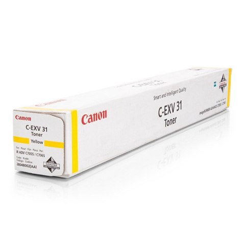 Canon oryginalny toner C-EXV31 Y, 2804B002, yellow, 52000s Canon oryginalny toner C-EXV31 Y, 2804B002, yellow, 52000s