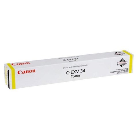 Canon oryginalny toner C-EXV34 Y, 3785B002, yellow, 19000s