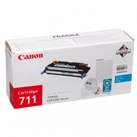 Canon oryginalny toner CRG711, 1659B002, cyan, 6000s