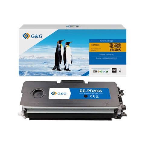 G&G kompatybilny toner z Brother TN2005, NT-PB2005(TN2005/2085), black, 1500s