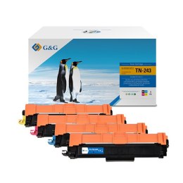 G&G kompatybilny toner z Brother TN243CMYK, NT-PB243BK/C/M/Y-4, CMYK, 1000s