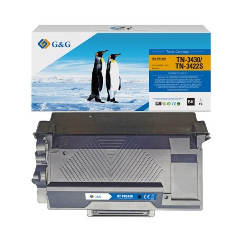 G&G kompatybilny toner z Brother TN3430, NT-PB3430, black, 3000s